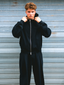 ESSENTIAL + PLEATED JOGGER - BLACK